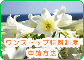 ワンストップ特例制度・申請方法