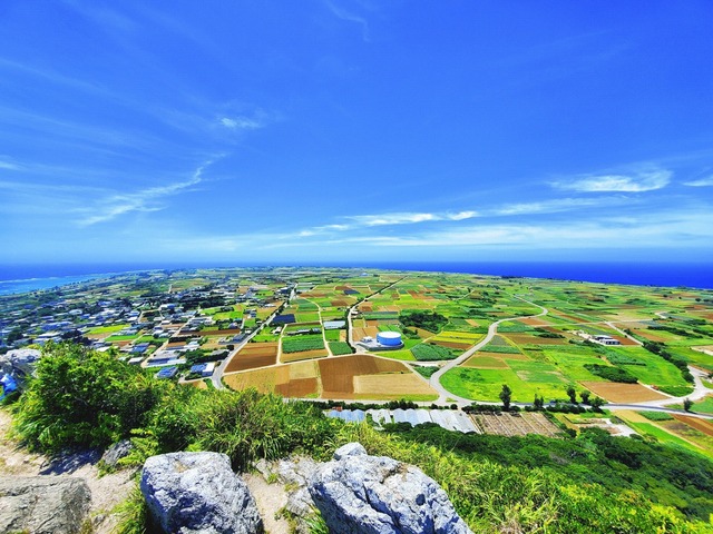 城山山頂のパノラマ