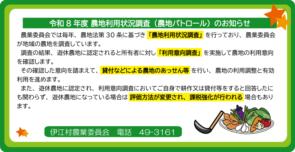 農地パトロール 農地パトロール
